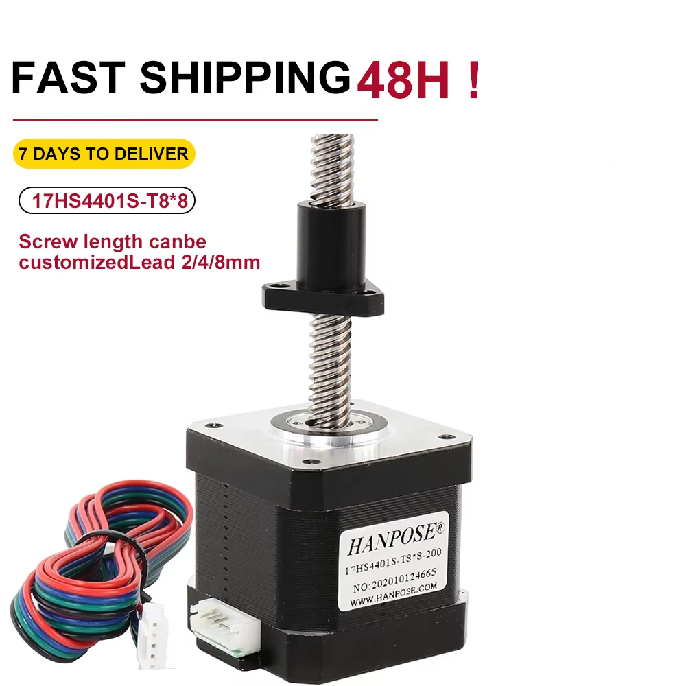 Lead Screw 8Mm - Nema17 Stepper Motor 17HS4401S-T8 พร้อมสกรู 2/4/8