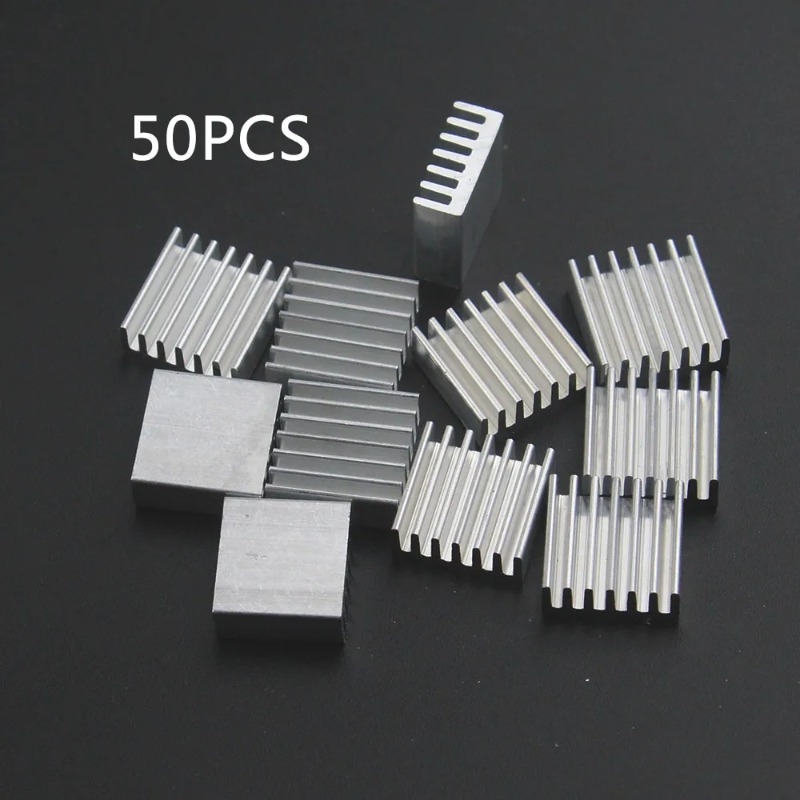 Aluminium Extrusion - ฮีทซิงค์อะลูมิเนียมอัดขึ้นรูป 50 ชิ้น 14x14x6 มม. สำหรับชิป