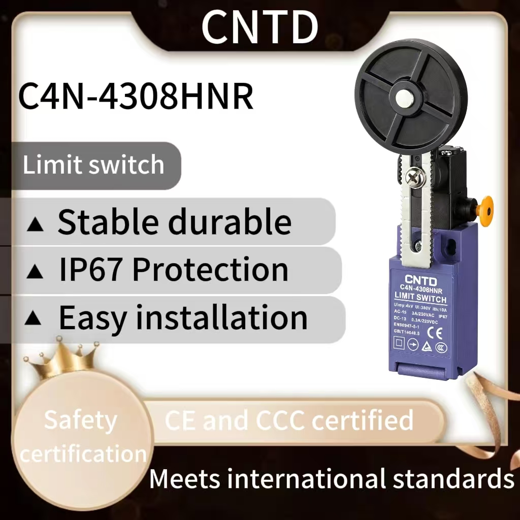 Limit Switch - สวิตช์จำกัดระยะแบบรีเซ็ตด้วยมือ CNTD C4N-4308HNR C4N-4A2HR สำหรับเครื่อง CNC