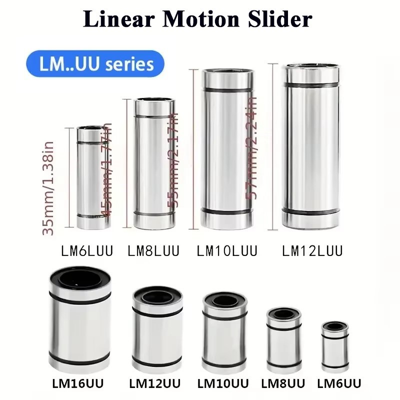 Lm8Uu Bearing - 4/10 ชิ้น LM3UU LM4UU LM5UU LM6UU