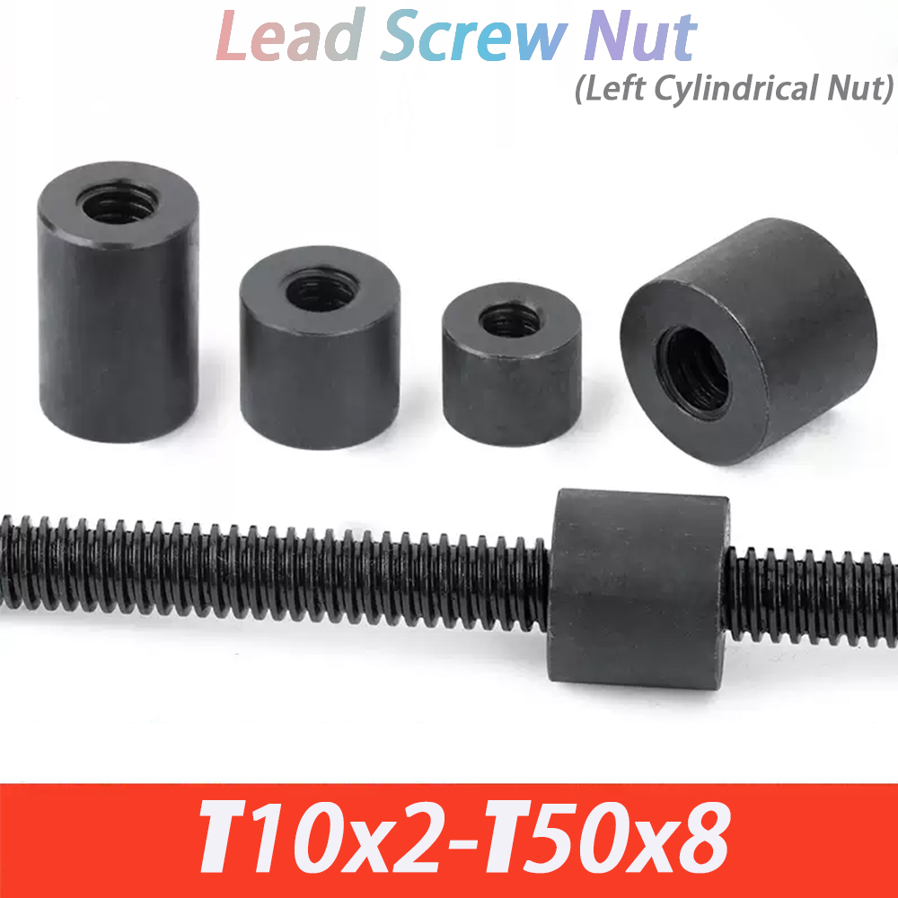 Lead Screw 8Mm - น็อตทรงกระบอกซ้ายสำหรับสกรูตะกั่ว T8 T10 T12 T14 T16