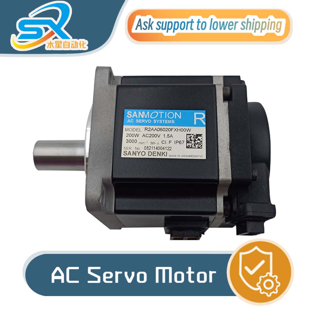 Servo Motor - ซันโยแหล่งที่มาของสินค้าหลัก เซอร์โวมอเตอร์ R2AA06020FXH00W 200W สำหรับหุ่นยนต์อัตโนมัติทางอุตสาหกรรม