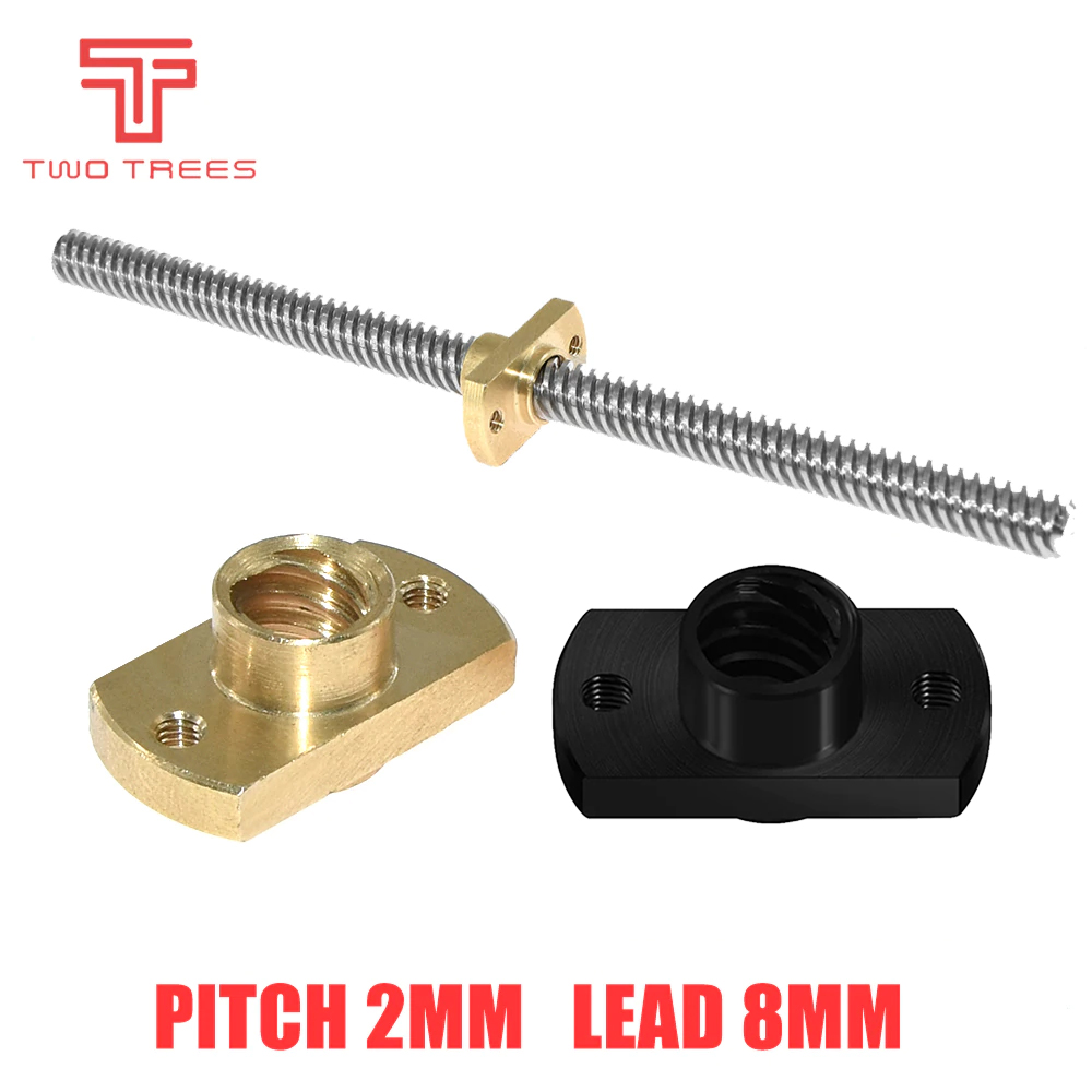 Lead Screw 8Mm - น็อตสกรูตะกั่ว T8 ระยะพิทช์ 2 มม. ระยะตะกั่ว