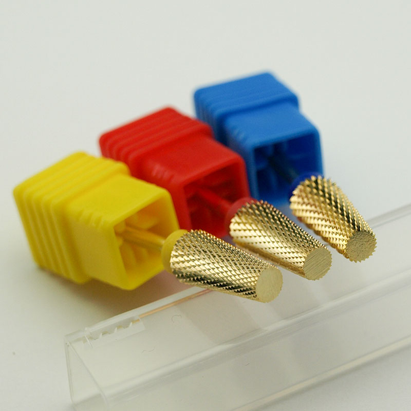 Carbide End Mill - Easy Nail ใหม่ทองคาร์ไบด์เจาะเล็บบิตเรียวเครื่องตัดมิลลิ่งสําหรับเล็บเจลอะคริลิคเครื่องมือเล็บเจาะอุปกรณ์เสริม
