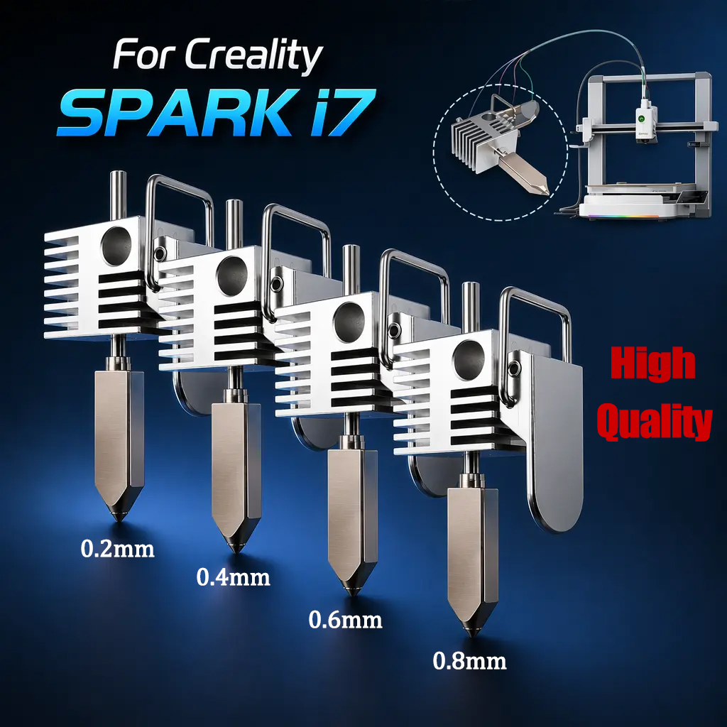 Aluminium Profile 2020 - ฮ็อตเอนด์เหล็กชุบแข็งสำหรับ Creality SparkX i7 รุ่นอัปเกรด ฮ็อตเอนด์สำหรับ