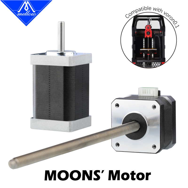 Stepper Motor Nema17 - มอเตอร์สเต็ปเปอร์ Mellow MOONS XY Shaft Nema