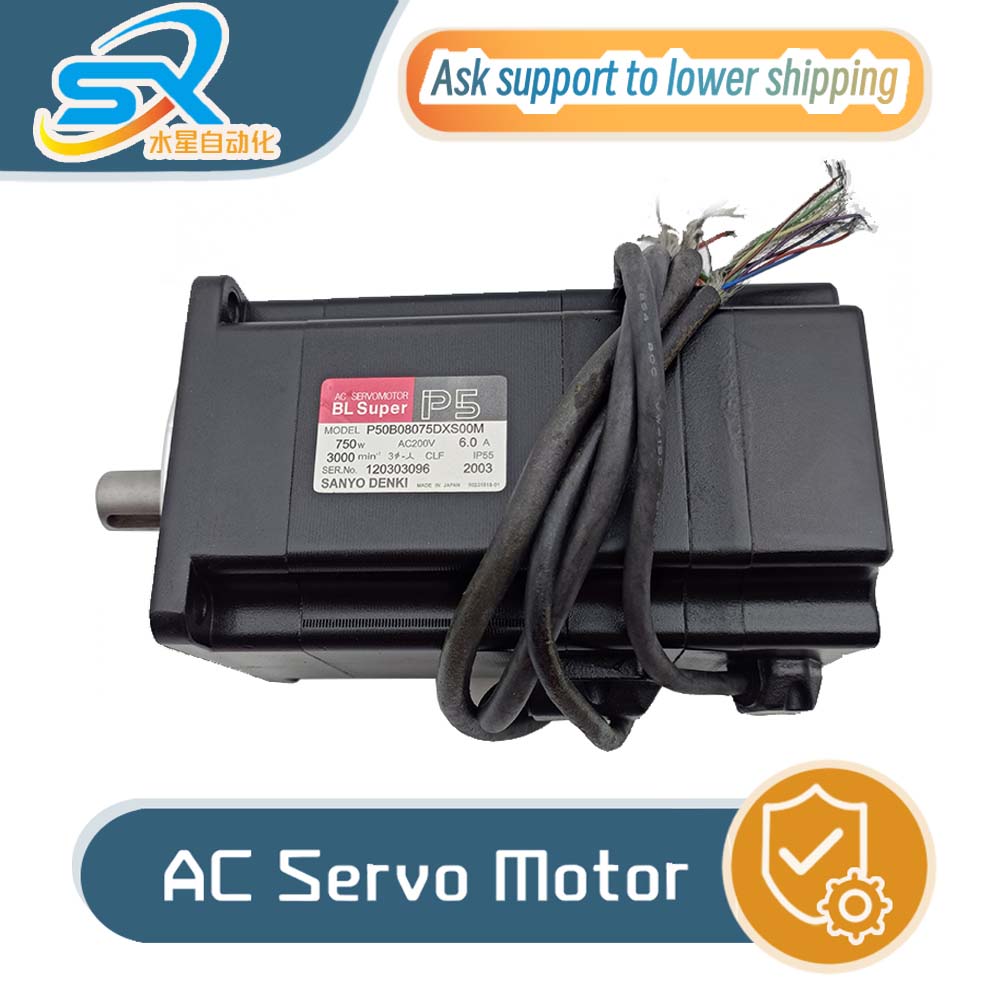 Servo Motor - ทดสอบแล้ว 100% ใช้งานได้ มอเตอร์เซอร์โว Sanyo AC