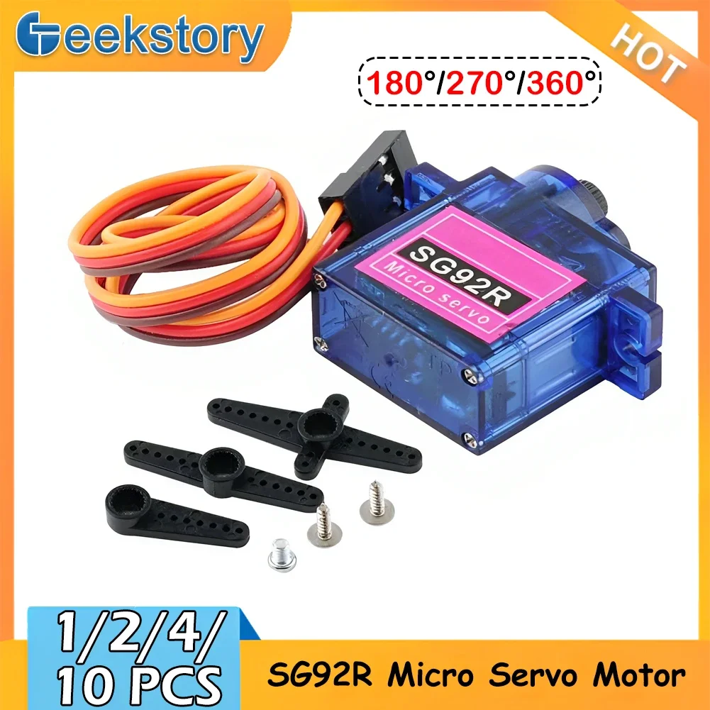 Servo 9G - 1/2/4/10 ชิ้น SG92R มอเตอร์เซอร์โวอนาล็อกขนาดเล็ก 9 กรัม