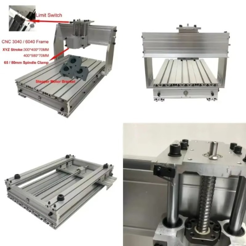Cnc Router - ชุดโครงอะลูมิเนียม CNC 3040 6040 พร้อมลิมิตสวิตช์ 1605