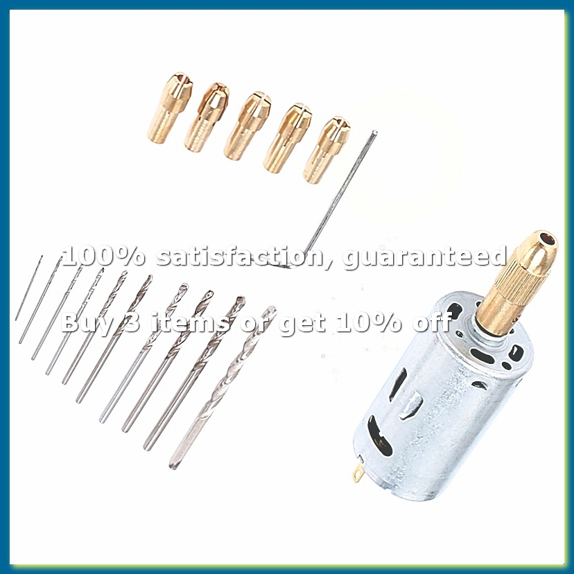 Drill Bit Set - ชุดดอกสว่านไฟฟ้าขนาดเล็ก DC 12V มอเตอร์ 0.5-3 มม.