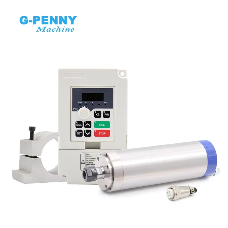 Spindle Motor - ชุดมอเตอร์แกนหมุนระบายความร้อนด้วยน้ำ G-PENNY 110v/220v 1.5kw ER16 D65