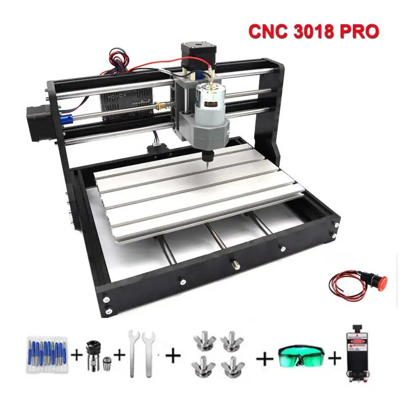 3018 Cnc - เครื่องเราเตอร์ CNC 3018 รุ่นอัพเกรด เครื่องกัดซีเอ็นซีขนาดเล็ก พร้อมระบบควบคุม
