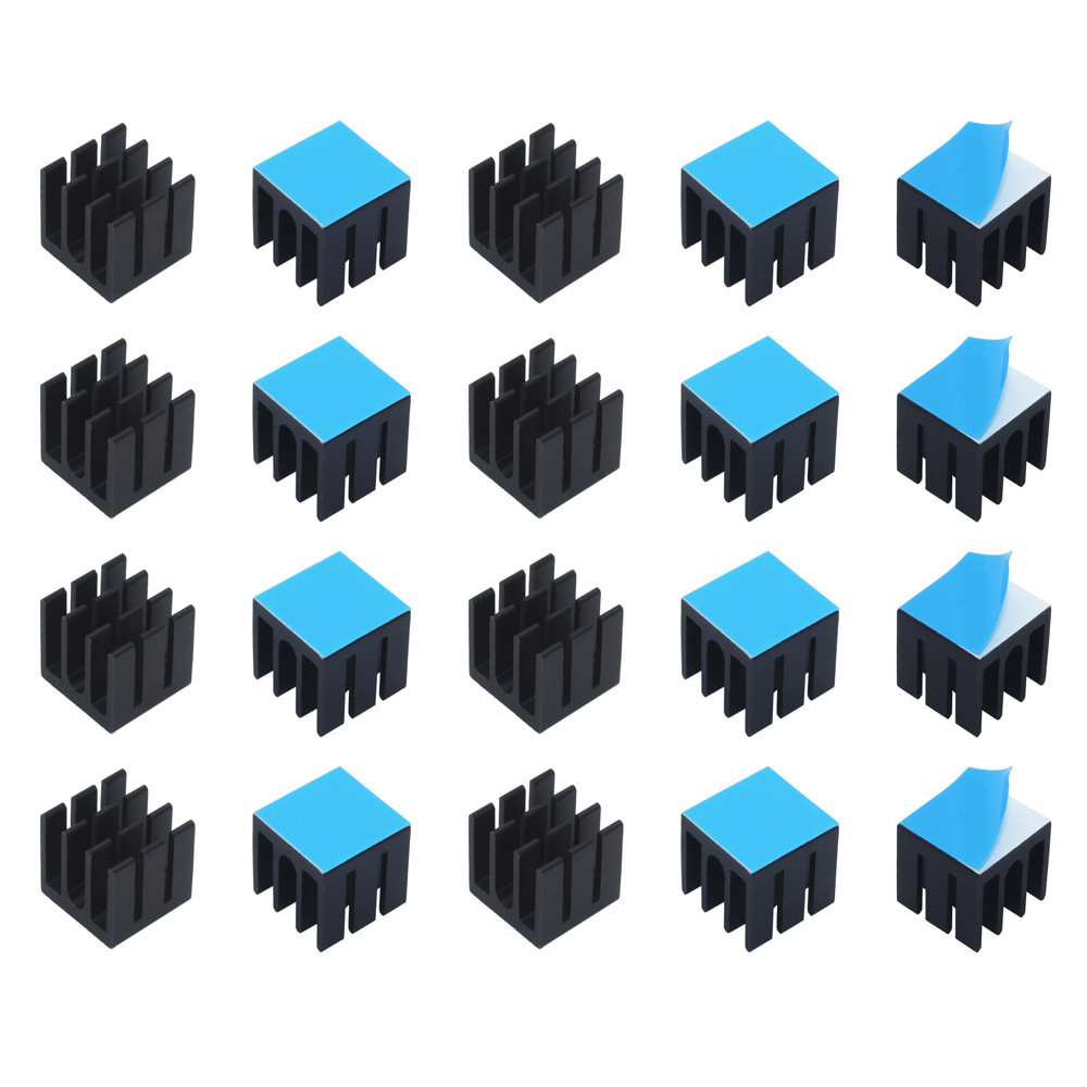 Aluminium Extrusion - 12x12x12mm 50pcs อลูมิเนียมฮีทซิงค์หม้อน้ํา Cooler ความร้อนสําหรับอิเล็กทรอนิกส์ชิป IC