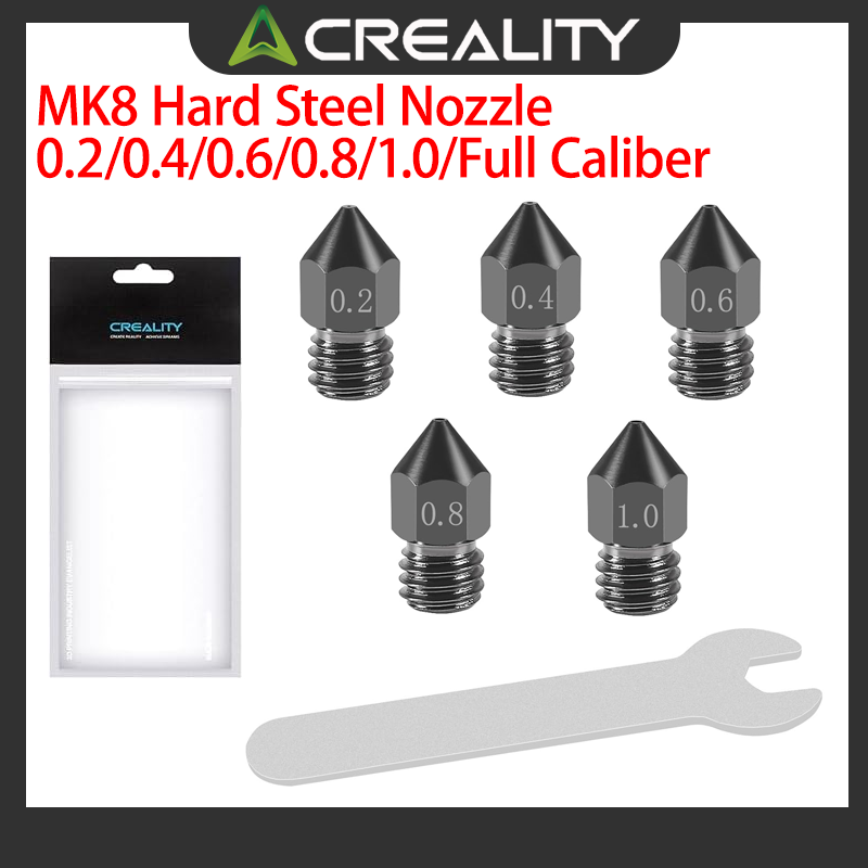 Aluminium Profile 2020 - หัวฉีดเหล็กแข็ง Creality Official MK8 ขนาด 0.2