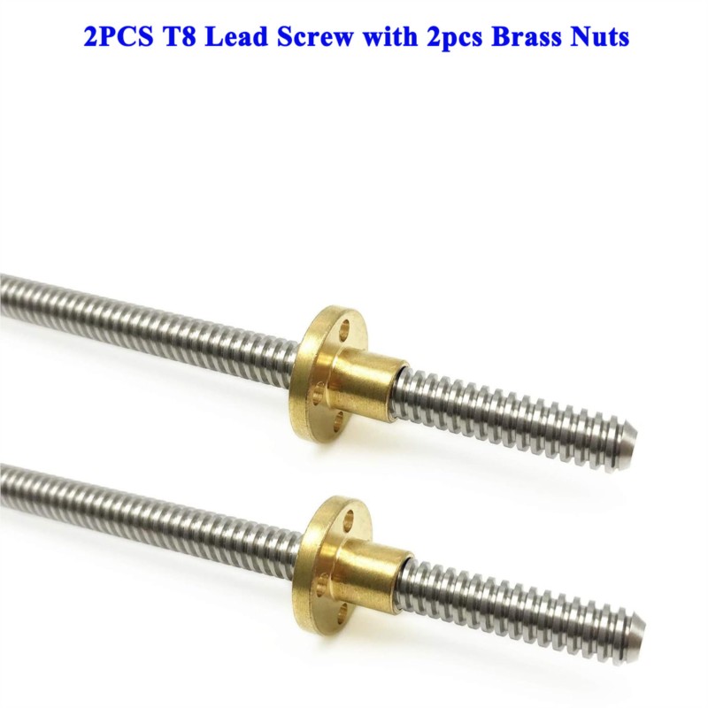 Lead Screw 8Mm - สกรูตะกั่ว T8 จำนวน 2 ชิ้น ขนาด