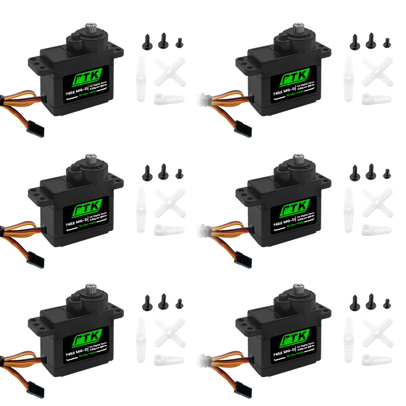 Servo 9G - PTK 7452 MG-D 9g เซอร์โวดิจิตอลเกียร์โลหะสำหรับ EPP