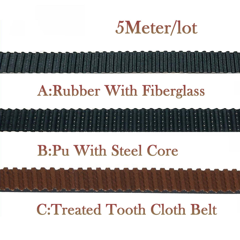 สายพานไทม์มิ่งแบบเปิด 5M 2GT ข - Gt2 Belt บทวิจารณ์และราคา