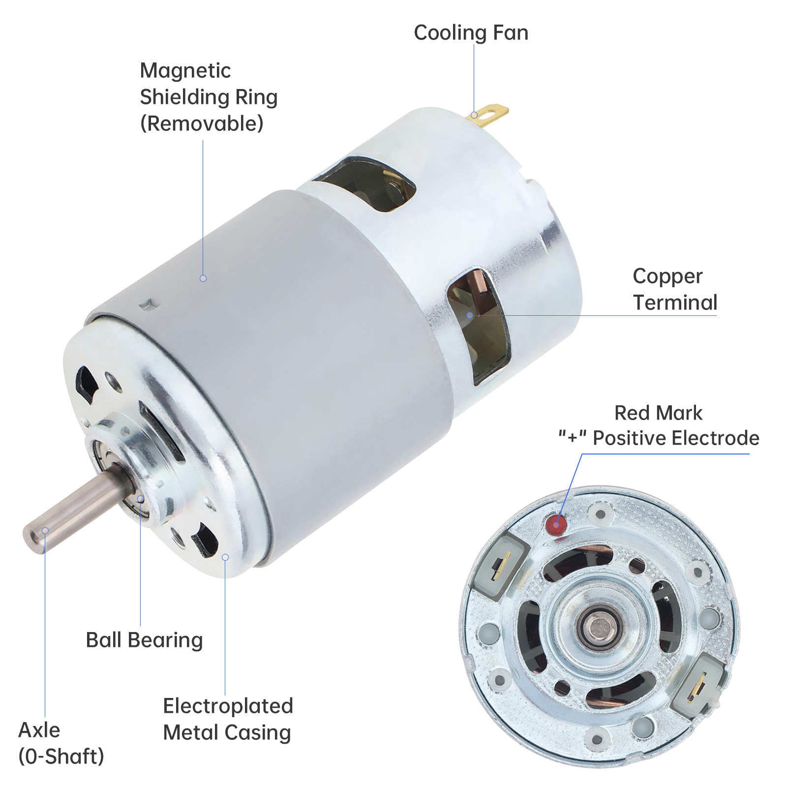 มอเตอร์ไฟฟ้ากระแสตรง 12V-24V 7 - Gt2 Pulley บทวิจารณ์และราคา