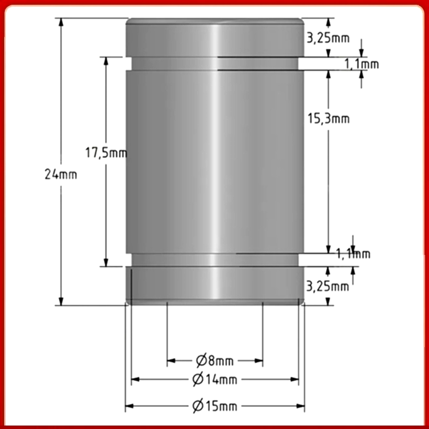 ตลับลูกปืนเชิงเส้นทดแทนสำหรับเ - Lm8Uu Bearing บทวิจารณ์และราคา