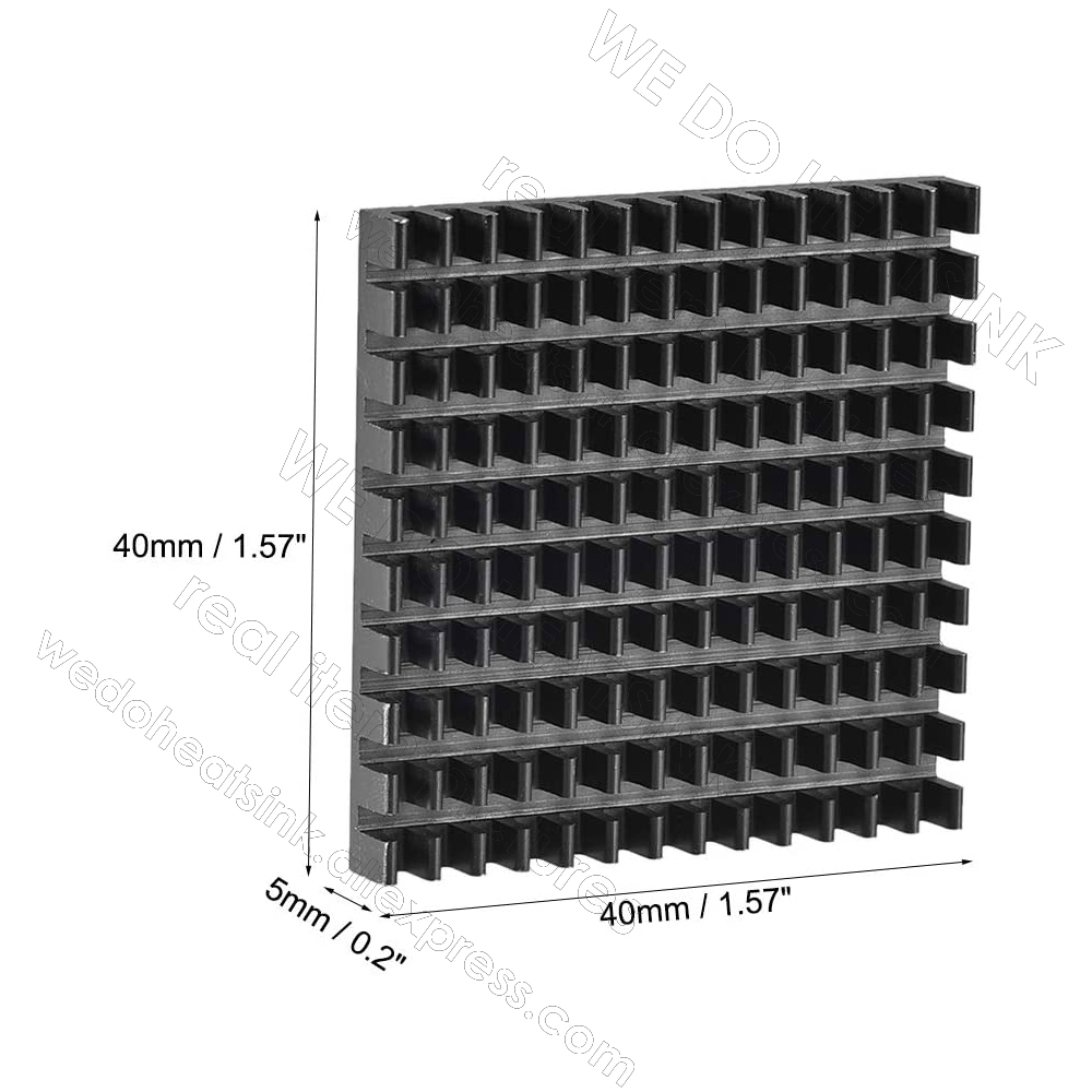 ฮีทซิงค์สีดำขนาด 40x40x5 มม. ( - Aluminium Extrusion บทวิจารณ์และราคา