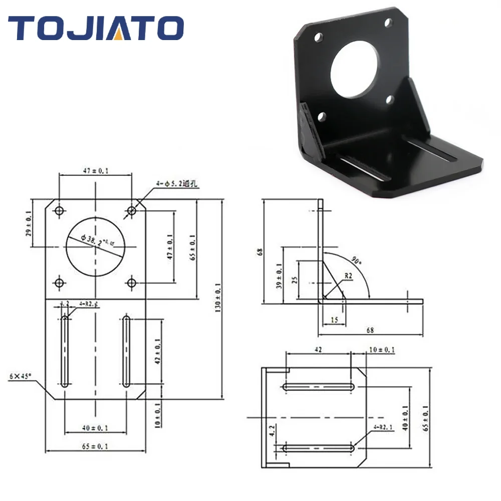 ฐานติดตั้งมอเตอร์สเต็ปเปอร์ Ne - Stepper Motor Nema17 บทวิจารณ์และราคา