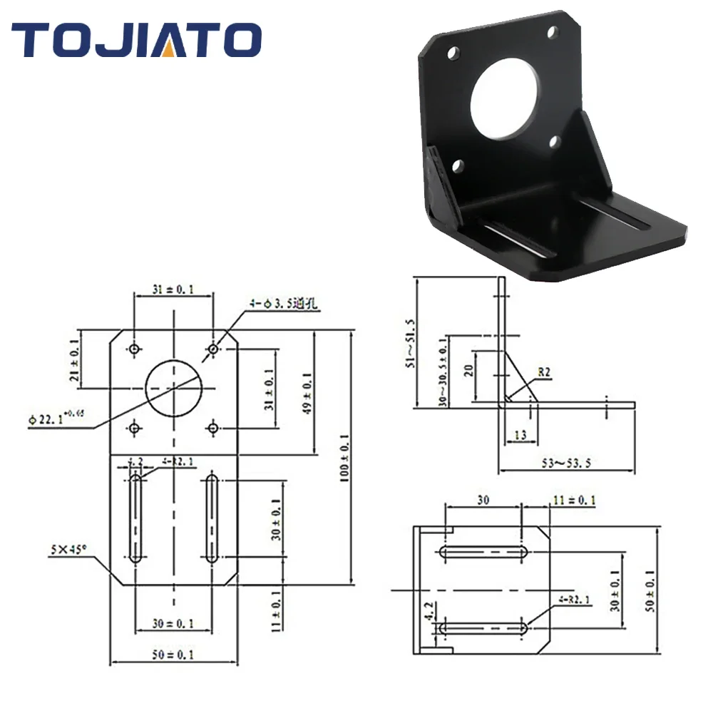 ฐานติดตั้งมอเตอร์สเต็ปเปอร์ Ne - Stepper Motor Nema17 บทวิจารณ์และราคา