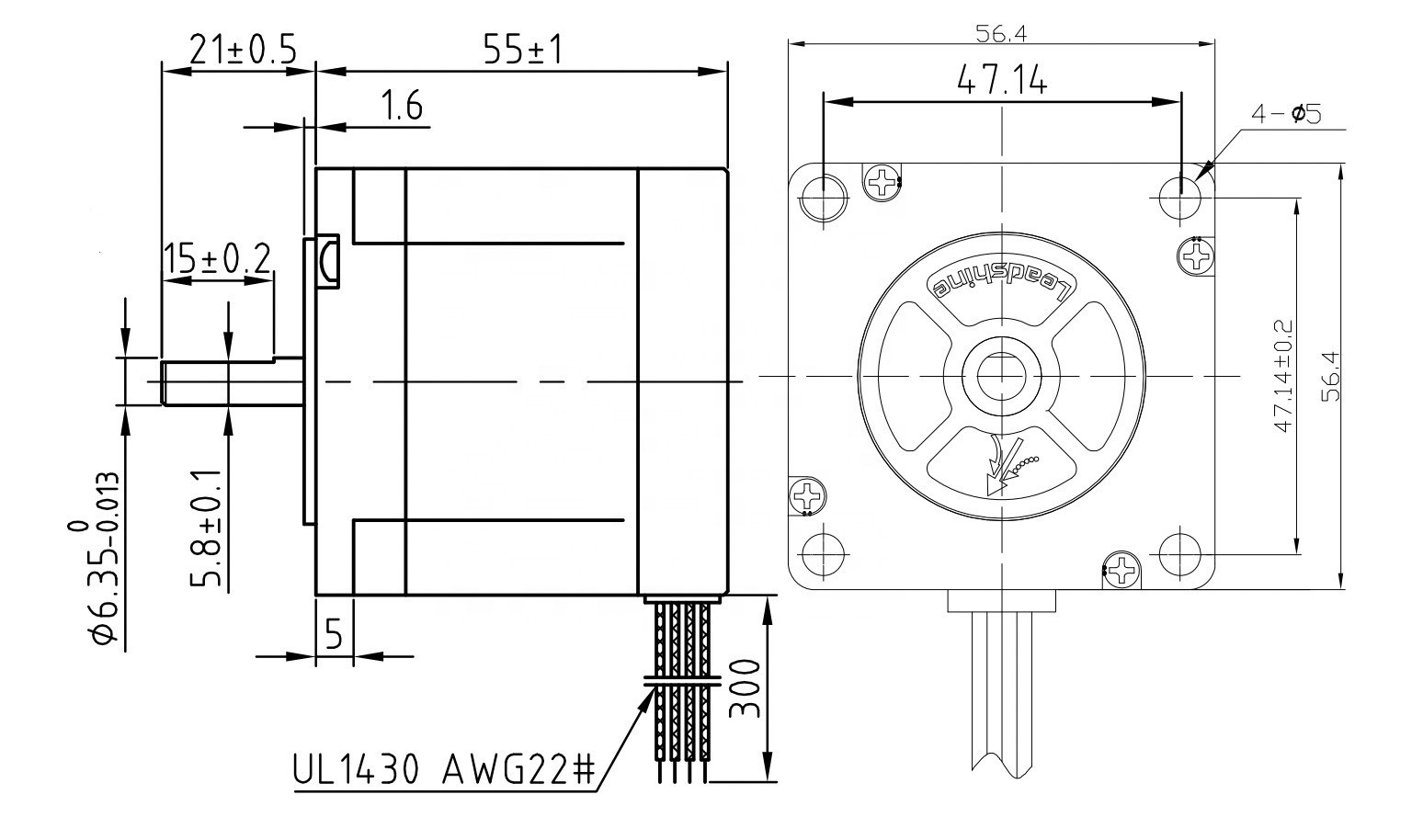 มอเตอร์สเต็ปเปอร์ CNC แบบไฮบริ - Nema23 Stepper บทวิจารณ์และราคา