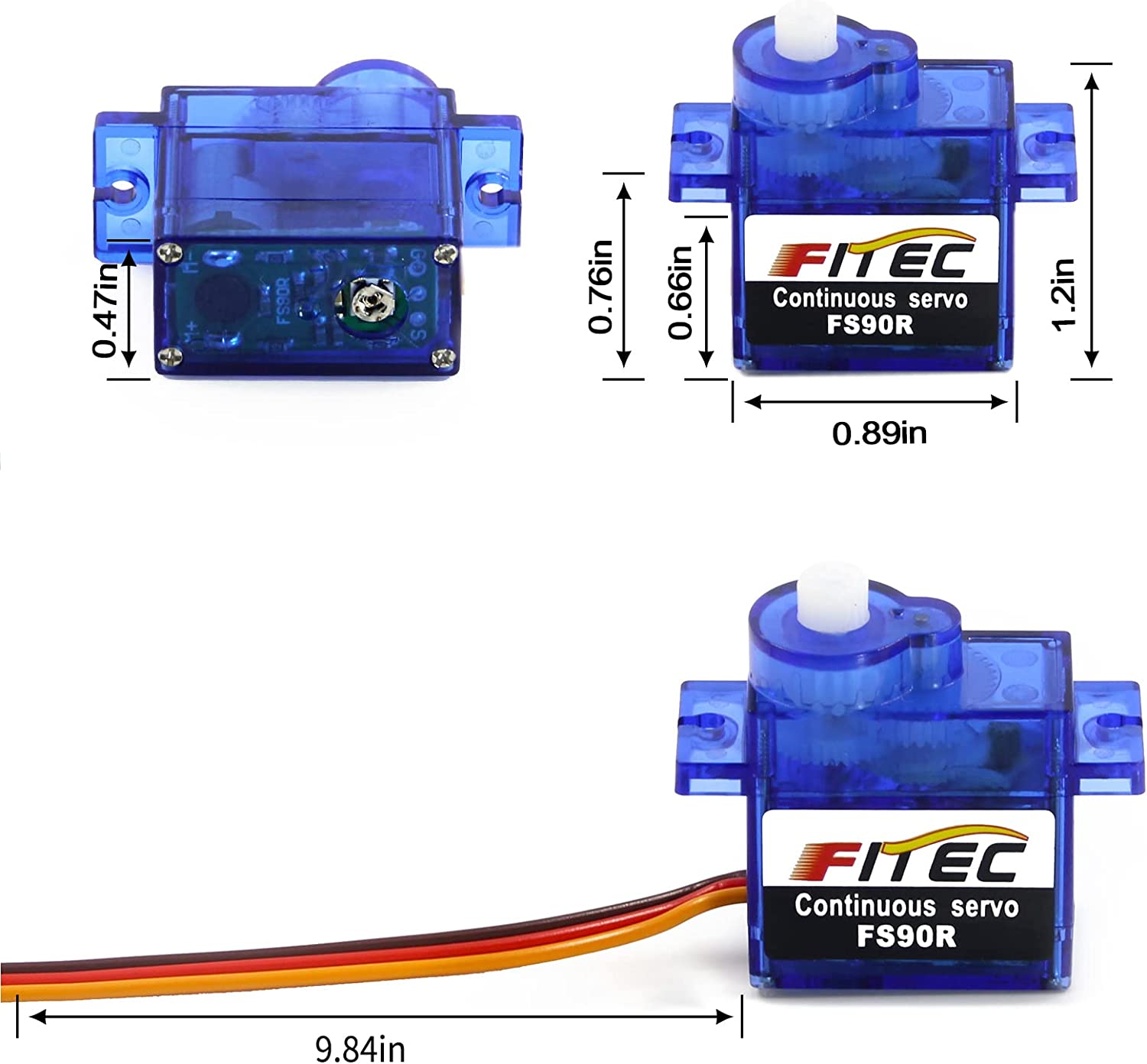 เซอร์โวมอเตอร์แบบต่อเนื่อง FS9 - Servo 9G บทวิจารณ์และราคา