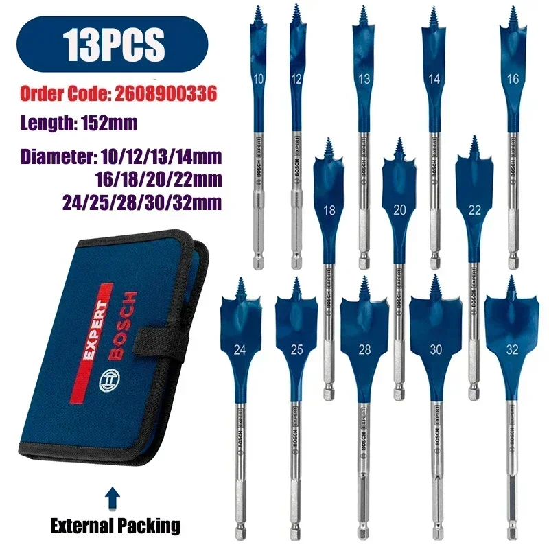 อุปกรณ์เสริม Bosch ดอกสว่านแบน - Drill Bit Set บทวิจารณ์และราคา