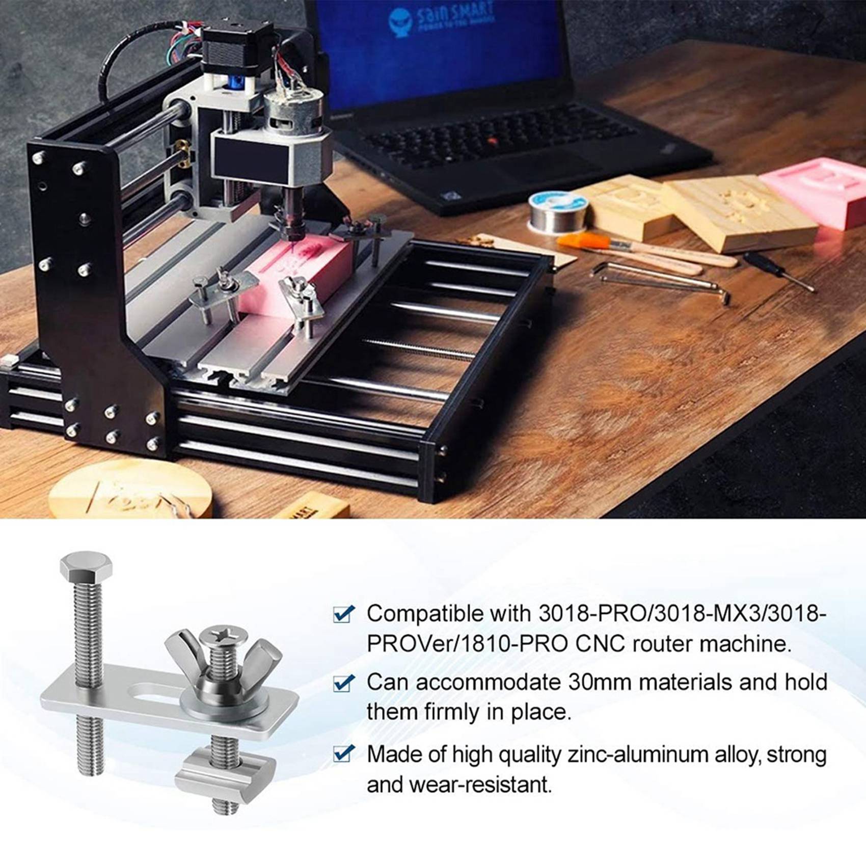 A19F-8 แพ็ค T-Track Clamp, ชุด - 3018 Cnc บทวิจารณ์และราคา
