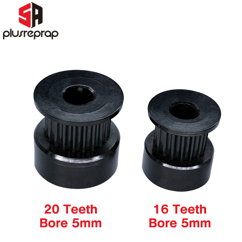 2/5 PCS GT2 16/20ฟันสีดำ Timin - Gt2 Pulley บทวิจารณ์และราคา