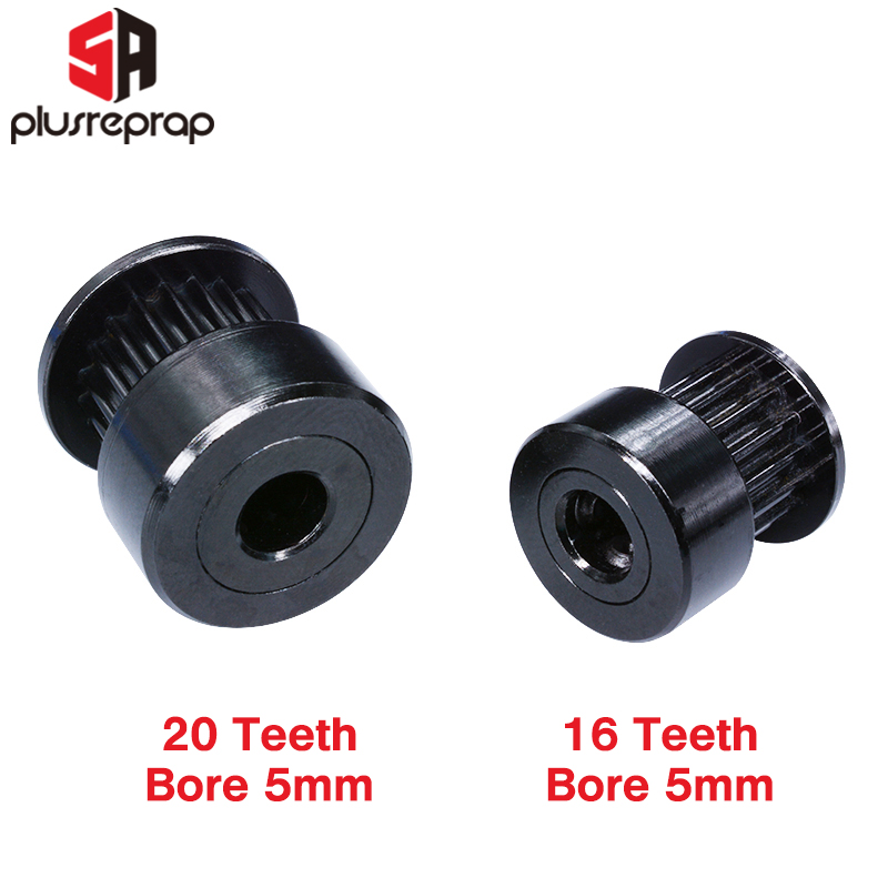 2/5 PCS GT2 16/20ฟันสีดำ Timin - Gt2 Pulley บทวิจารณ์และราคา