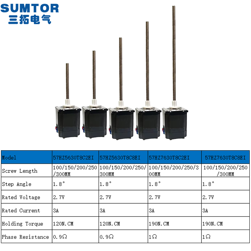มอเตอร์สเต็ปเปอร์แบบสกรูในตัว  - Nema23 Stepper บทวิจารณ์และราคา