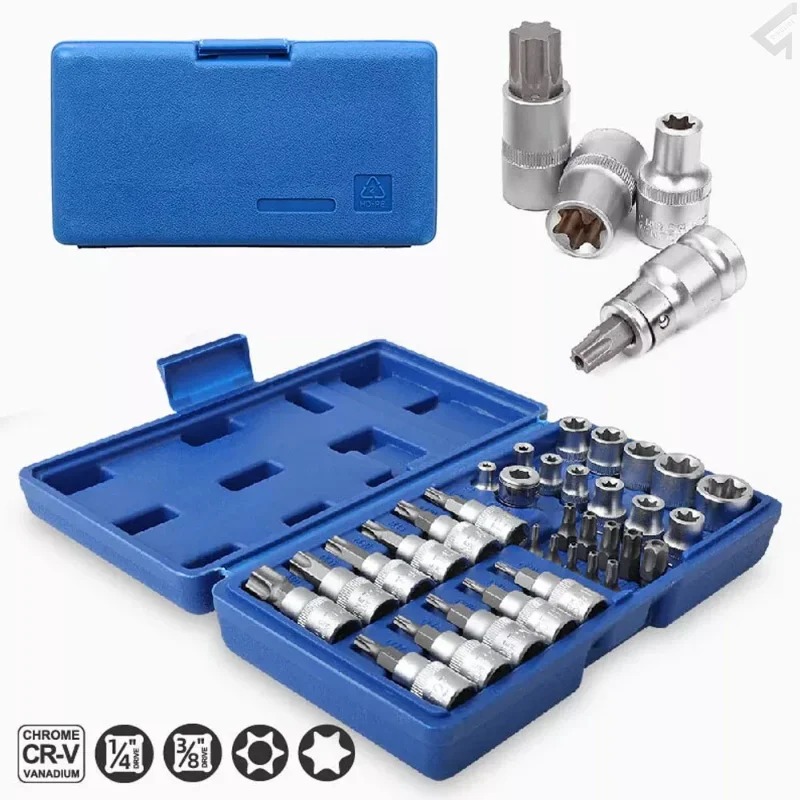 TRD สําหรับ 34 ชิ้น Torx Star  - Cnc Bits บทวิจารณ์และราคา