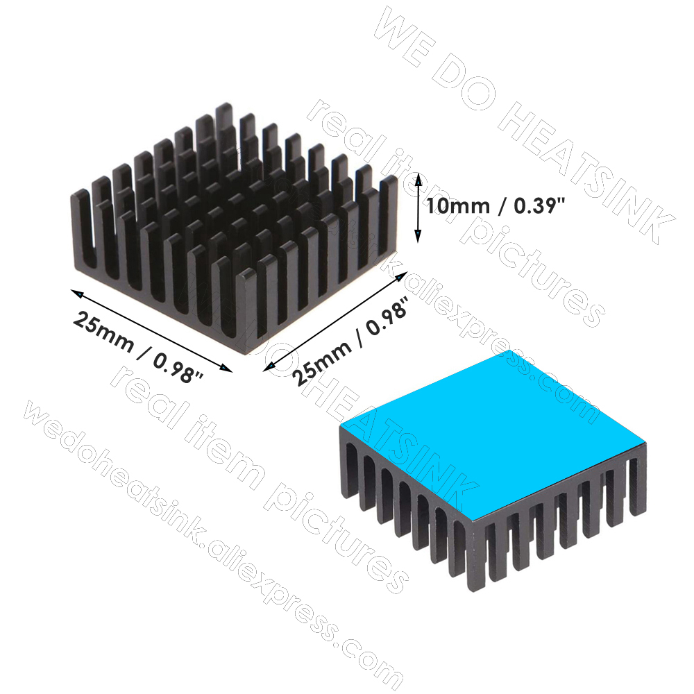 เราฮีทซิงค์ 12pcs 25x25x10 มม. - Aluminium Extrusion บทวิจารณ์และราคา