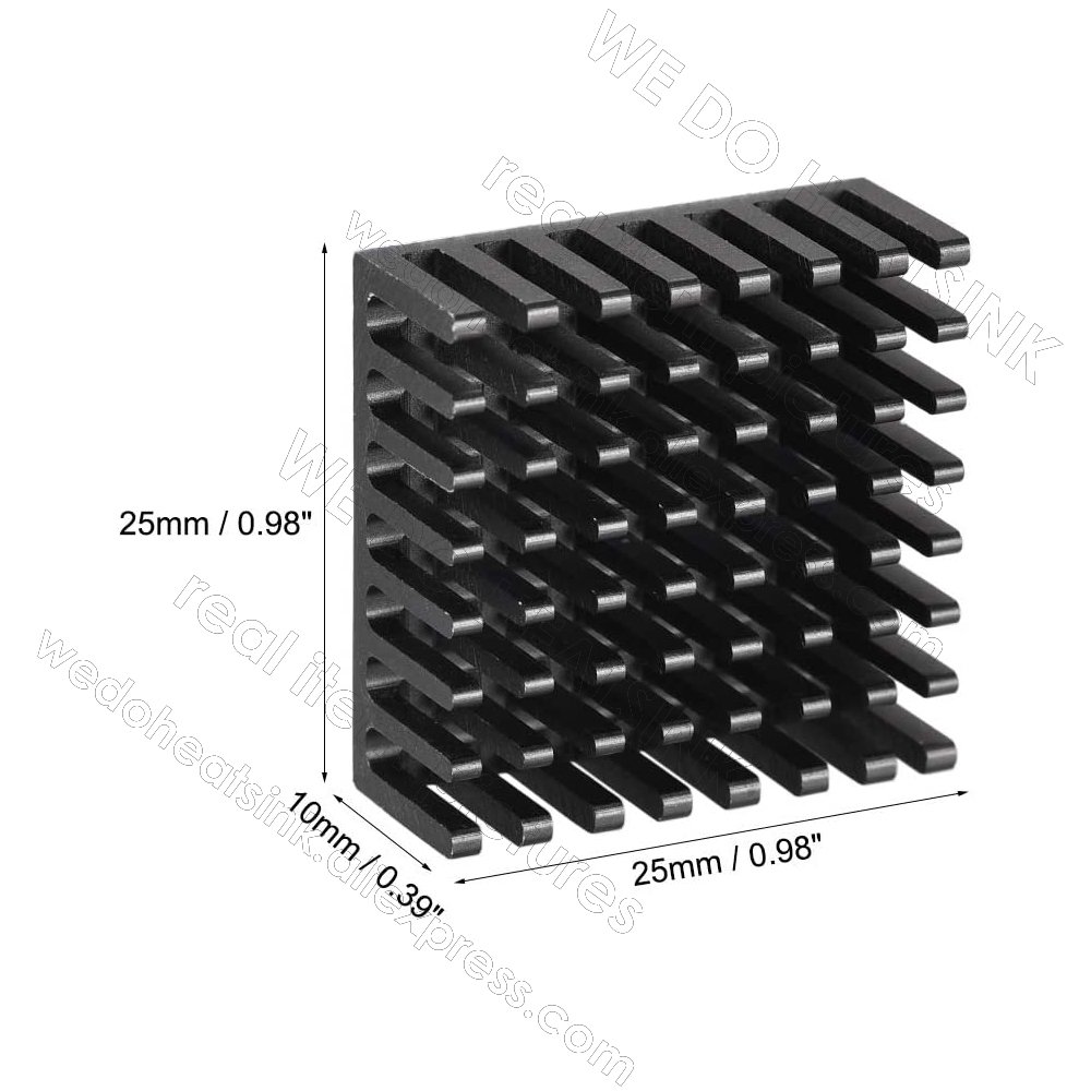 เราฮีทซิงค์ 12pcs 25x25x10 มม. - Aluminium Extrusion บทวิจารณ์และราคา